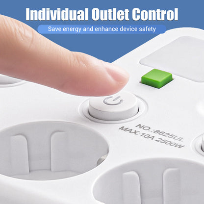 🔌 60% OFF NOW! ⚡ Smart Power Strip with USB – Overload Protection, USB-C Fast Charging & Child Safety