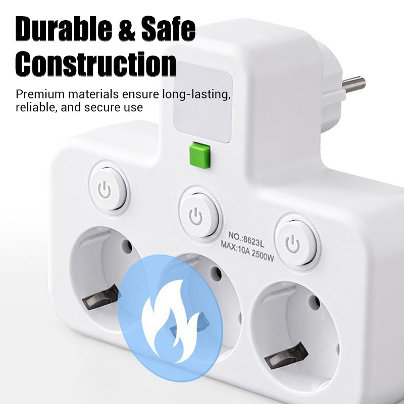 🔌 60% OFF NOW! ⚡ Smart Power Strip with USB – Overload Protection, USB-C Fast Charging & Child Safety