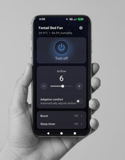 Fantal Sleep Fan-Whisper‑quiet, USB‑C, adjustable angle