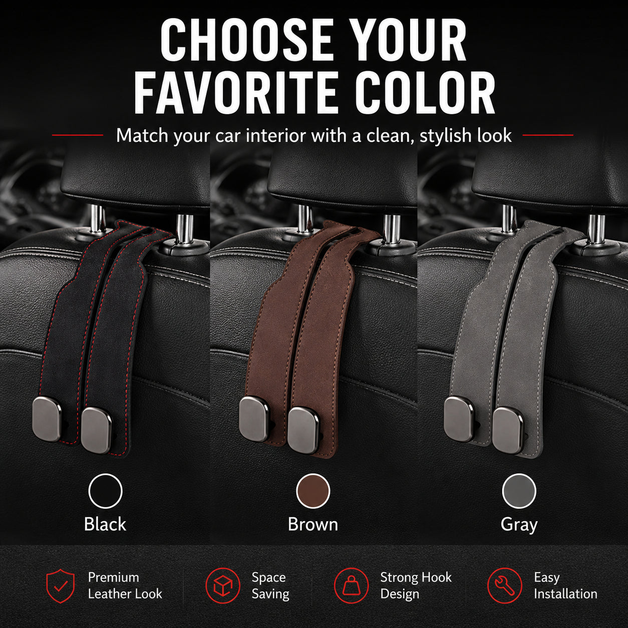 Seat Back Hanger – Perfect for Bags, Coats & More
