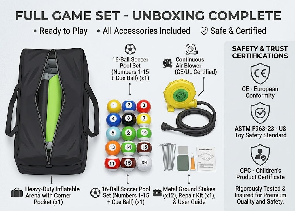 Giant Kick Billiards Set The Ultimate Soccer Pool Hybrid Game