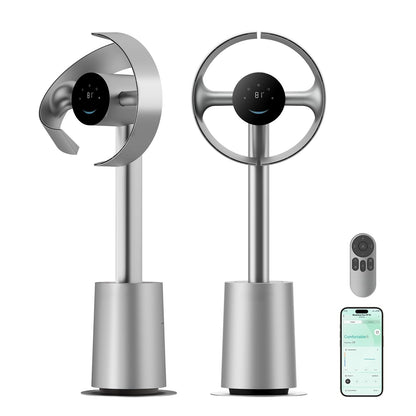 Fantal AeroBreeze Smart Air Circulator: Quietest 3D Oscillating Fan for Whole-Room Cooling & Temperature Control